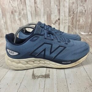 New Balance Fresh Foam 680v8 Blue Running Shoes M680CS8 Womens 10 Wide 2E
